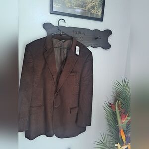 Jos A Bank Men Brown Sport Coat EXECUTIVE Corduroy Jacket Blazer 48 Regular New